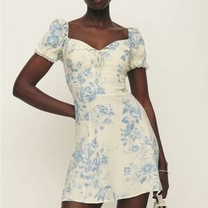 Reformation Suzette Mini Sleeve Dress